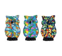 Statuette - ORIGEN Home Decor - Chouette Verte - 7,5x5x5cm - Résine - Intérieur