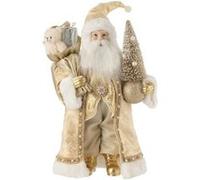 Statuette Père Noël Déco "Shimmering" 50cm Or G