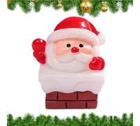 Statuette Père Noël Miniature,Décoration de Bureau Miniature pour Noël | Ornement Petit Santa Claus pour Tableau de Bord Jardin Cuisine - Décoration pour Tableau de Bord de Voiture