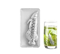 Statuette Poisson Argenté Ornement de Bureau