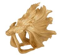 Statuette Poisson en Résine "Jil" 24cm Doré