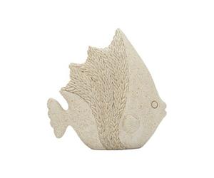 Statuette Poisson en Résine "Sand" 16cm Beige