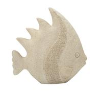 Generique Objet décoratif Mauro Ferretti Fish Beige 25,3x8,6x24,5 cm