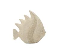Statuette Poisson en Résine "Sand" 25cm Beige