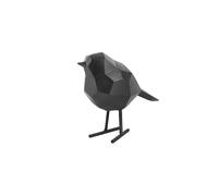 Present Time – Statuette oiseau décorative Origami Small – Résine – Noir mat