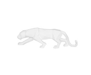 Statuette polyrésine Present Time Origami Panther Blanc 48x10,5x15 cm