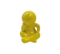 Statuette Present Time Amigo Sitting Medium Jaune 10,2x16,3 cm