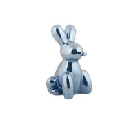 Statuette Present Time Balloon Bunny Large Bleu 11,5x20 cm