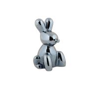Statuette Present Time Balloon Bunny Noir 9x15 cm