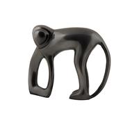Statuette Present Time Monkey Noir 5x15 cm