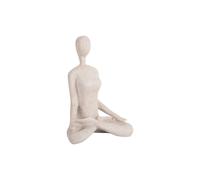 Statuette Present Time Open Lotus Gris 11x21 cm
