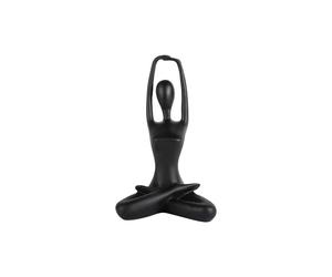 Statuette Present Time Stretched Lotus Noir 12x23,5 cm