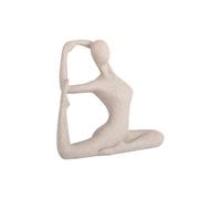 Statuette Present Time Yoga Bow Gris 6x19 cm
