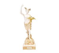 Statuette romaine Hermes Mercury Dieu Zeus Son Albâtre Musée Copie Art 26 cm