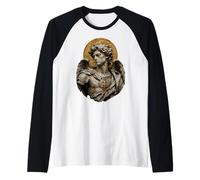 Statuette Saint Michel Archange Icône Sacrée Art Foi Manche Raglan