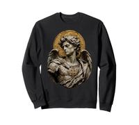 Statuette Saint Michel Archange Icône Sacrée Art Foi Sweatshirt