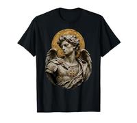 Statuette Saint Michel Archange Icône Sacrée Art Foi T-Shirt