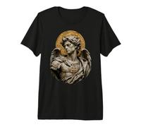 Statuette Saint Michel Archange Icône Sacrée Art Foi T-Shirt Haut de Gamme