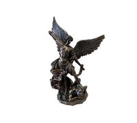 Statuette Saint Michel de couleur bronze