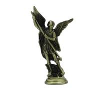 Statuette Saint Michel en métal pour entrée, bureau, salon - Bronze