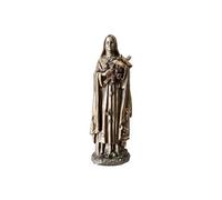 Statuette Sainte Thérèse de couleur bronze - Hauteur 20 cm - Largeur 7 cm - Profondeur 5 cm