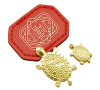 Statuette Tortue Avec Étui En Cuir Petite Richesse Décoration Intérieure