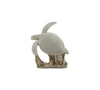 Statuette Tortue "Sparky" - Polyrésine - Argent - 19 x 10,5 x 22 cm