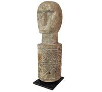 Statuette Tribale Idole en Bois Pétrifié 24cm | Arts Premiers du Timor