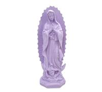 Statuette Vierge Marie 19,1 cm - Figurine catholique en résine pour la maison - Style Sculpture pour salon, porche, chambre à coucher, jardin, église BAr173 (D, 31 x 12 cm)