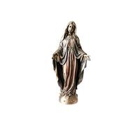 Statuette Vierge Marie de couleur bronze - Hauteur 20 cm - Largeur 9 cm - Profondeur 6 cm
