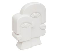 Atmosphera – Statuette visage en céramique « Soleya » 26 cm Blanc