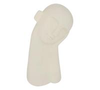 Statuette Visage en Résine "Wonj" 24cm Blanc