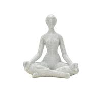 Statuette Yoga Femme "Donnina" 23cm Argent