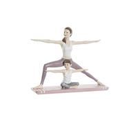 SIGNES GRIMALT Statuette Yoga Maman et Enfant - Longueur 24 cm x Largeur 6.5 x Hauteur 19 cm