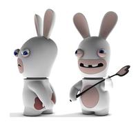 Lapins cretins - figurine 3d lapin chatie biendouble pack ( 18 cm ) G