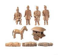 Statuettes Miniatures Anciennes Chevaux et Soldats | Détails sculptés pour précis, chevaux et soldats, pour parfait diorama, maquette, maison de , musée