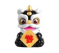 Statuine Portatutto Auto- 7x7,5x10 Cm Decorazione Da Tavolo Danza Leone Energia Solare Anno Nuovo, Figura Decorativa Per Bracciolo | Per Collezionisti Guida Ufficio Casa Per Viaggi E Librerie Articoli