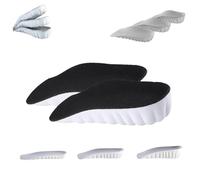 Staturelabs Stature Labs Insoles, Stratus Lift 2.0, Insoles 3 Inch Lifts Height, Ultra Comfort Unisex rthopedic Height Increase Insoles for Men Women (Black,0.59in)