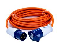 Status 10M16A2.51PK4 Rallonge robuste 10 m Câble central 2,5 mm 16 A 230 V classé IP44 pour camping, caravane, camping-car ou chantier, enrouleur d'alimentation extérieur résistant aux intempéries