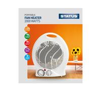 Status FH1P-2000W1PKB Chauffage d’appoint Portable 2 Niveaux 2 kW