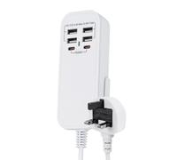 Status Hub de Charge USB 6 x USB - 6 x USB Blanc (4,5 A) - Câble de 1 m