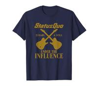 Status Quo Influence Guitars Navy T-Shirt