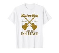 Status Quo - Influence Guitars White T-Shirt