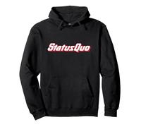 Status Quo Red White Logo Sweat à Capuche, Unisexe pour Adultes, Noir, XL