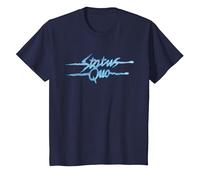Status Quo Sound Waves Logo T-Shirt, Enfant, Bleu Marine, 6 Ans