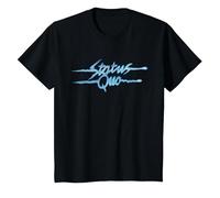 Status Quo Sound Waves Logo T-Shirt, Enfant, Noir, 10 Ans