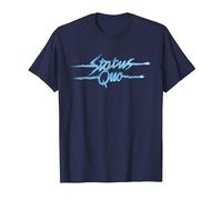Status Quo Sound Waves Logo T-Shirt, Homme, Bleu Marine, XXL