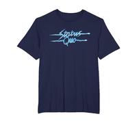 Status Quo Sound Waves Logo T-Shirt, Homme Grandes Tailles, Bleu Marine, 6X Tall