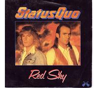 Status Quo - Status Quo Red Sky 7" Vertigo QUO19 EX/EX 1986 picture sleeve, silver plastic label