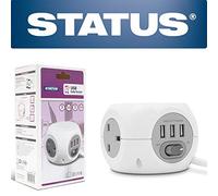 Status Rallonge Cube USB Blanc 1,4 m